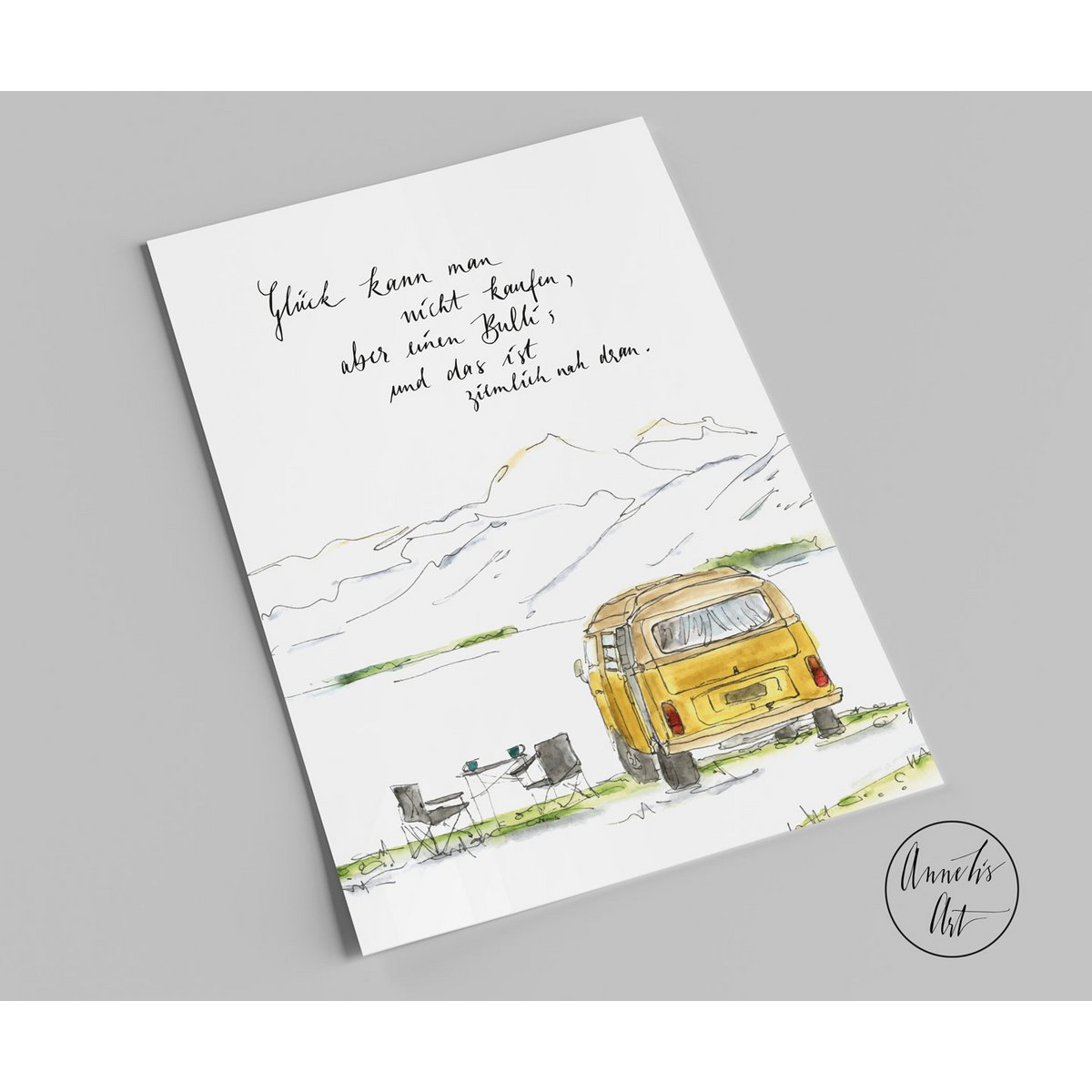 Postcard | Bulli | You can't buy happiness, but you can buy a Bulli