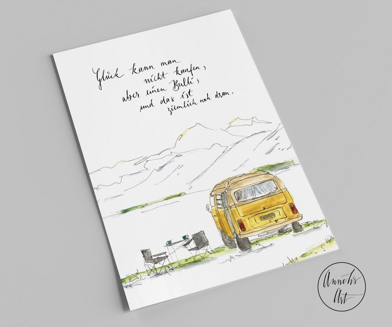 Carte postale | Bouli | Vous ne pouvez pas acheter le bonheur, mais vous pouvez acheter un Bulli
