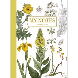 Note Booklet - Yellow floral