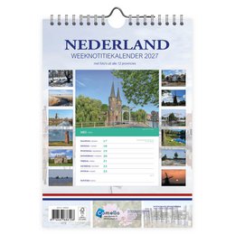 0002 Holland WEEKnote kalender Vandmølle 2027