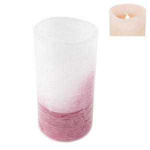 LED-KERZE L ZWEIFARBIG ZEITGESTEUERT. 4-8H LILA 2XAA HH30512098