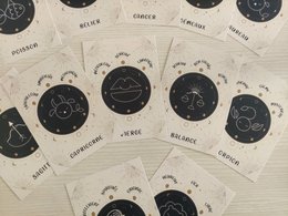 Astrologietasche 2 in 1 - Tierkreiskarte + Fotorahmen