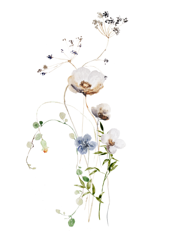 Sustainable card `wildflowers