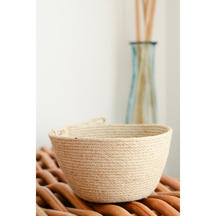 Ronde jute mand M