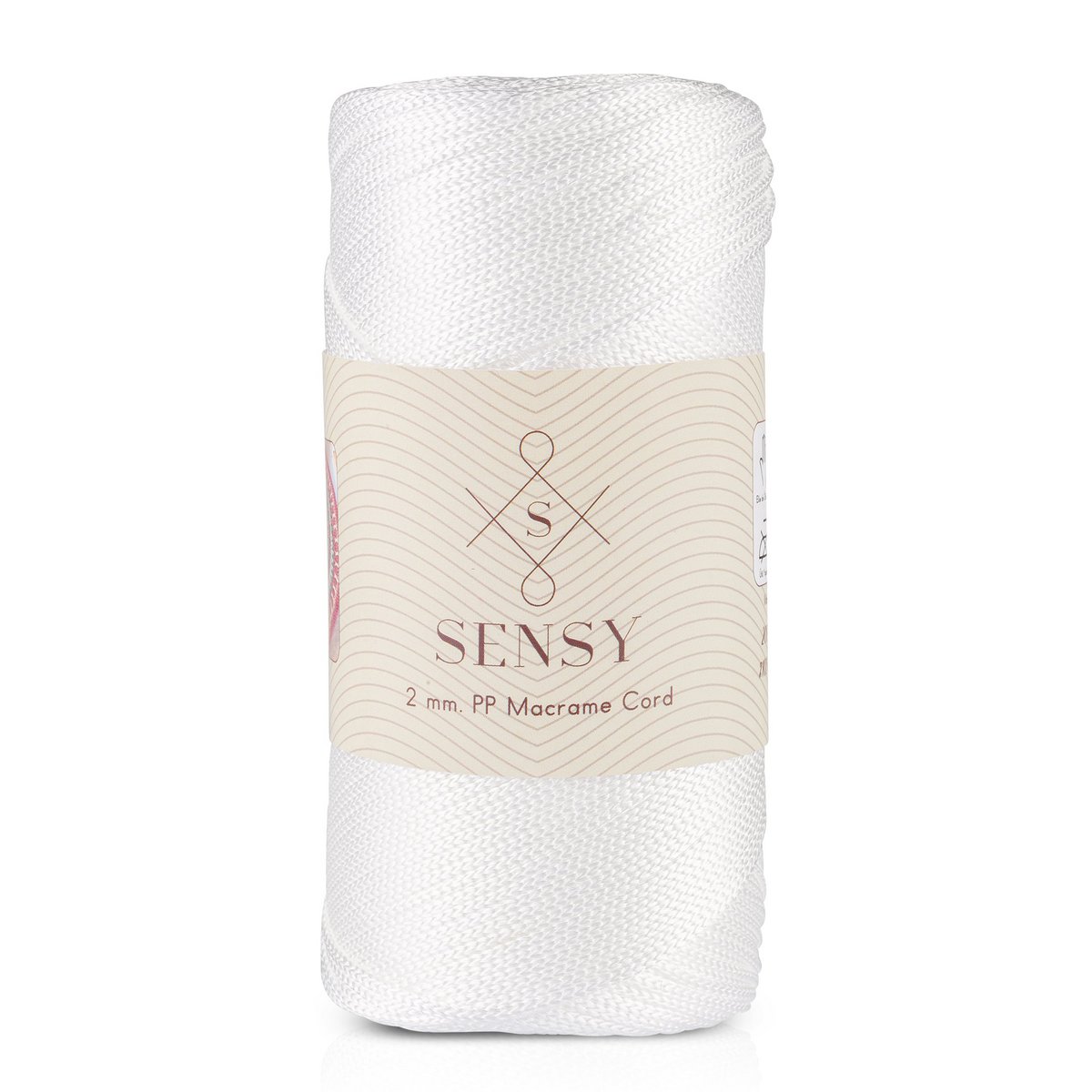 Sensy Premium 2 mm - 251 yards 100% polyester macrame ledning