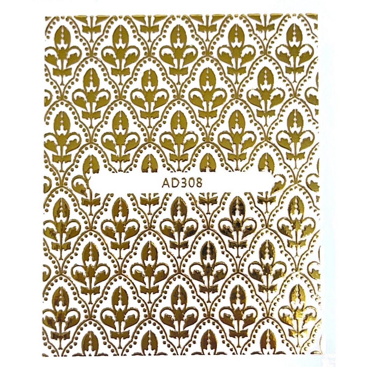 Gold pattern stickers