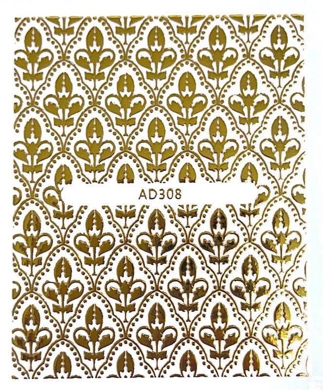 Gold pattern stickers