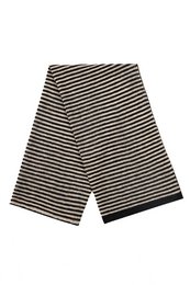 Efesos tørklæde sort-beige