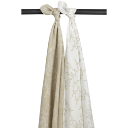 Soft, absorbent baby bath towels in a neutral sand color with a delicate floral pattern. Available in various sizes and multi-packs for versatile use.