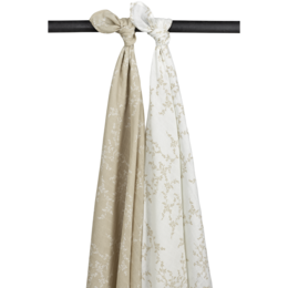 Soft, absorbent baby bath towels in a neutral sand color with a delicate floral pattern. Available in various sizes and multi-packs for versatile use.