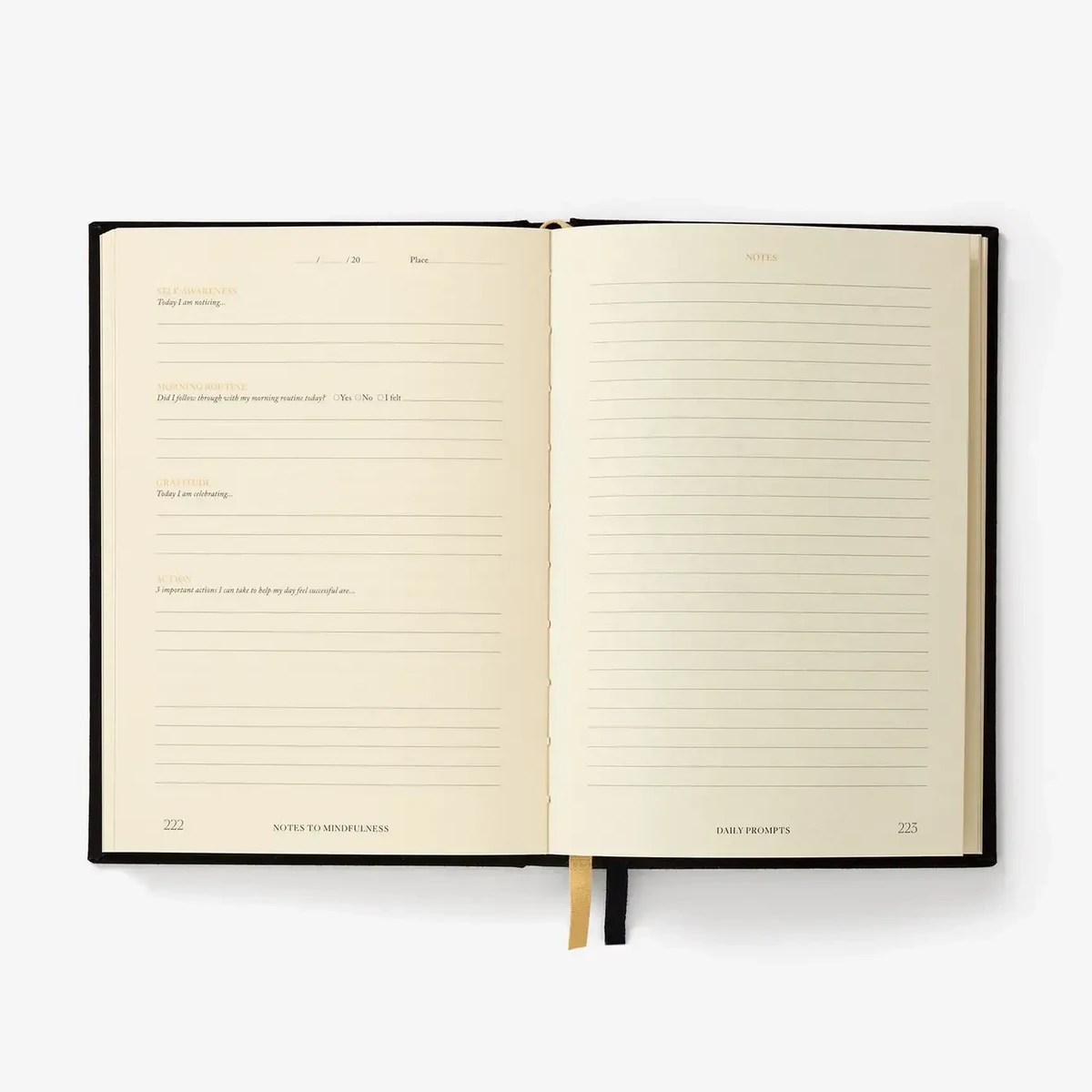 Opmerkingen voor Mindfulness Journal, dagelijkse begeleide reflectie