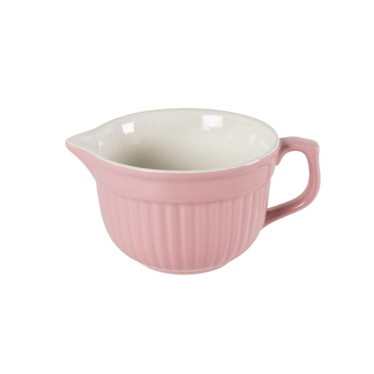 Pink batter bowl stripes 18 cm