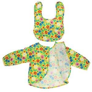 Messy Play-Lätzchen- und Weste-Set – Yellow Sunburst