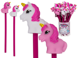 Pencil with topper, Unicorn,