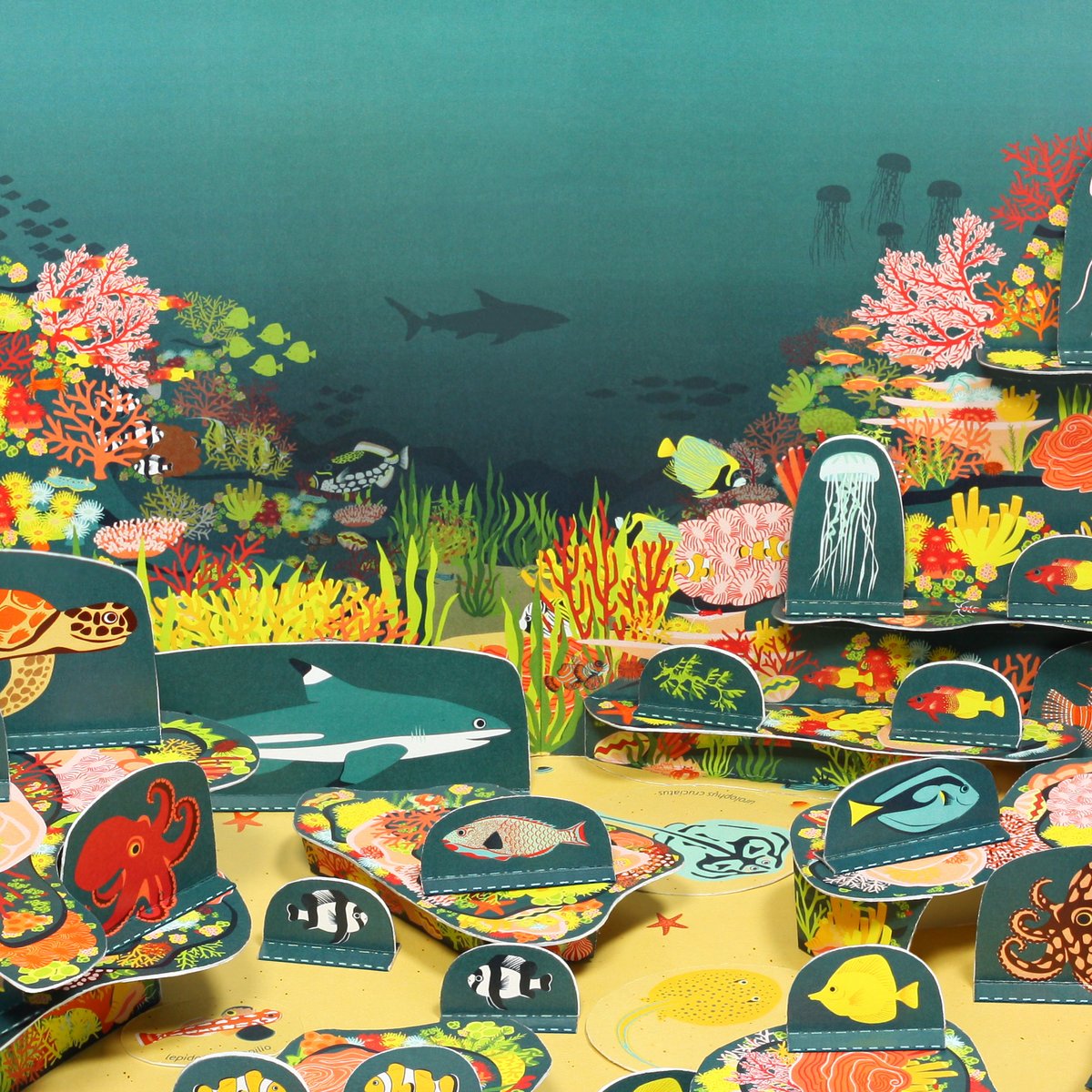Coral Reef Paper Toy