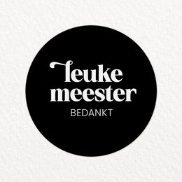 Klistermærker | 250 på rulle Dejlig mester tak