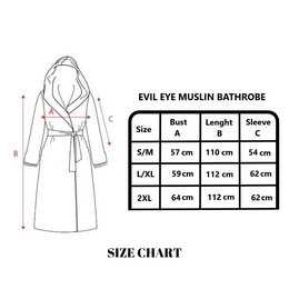 Ensemble peignoir et serviette turque contre le mauvais œil