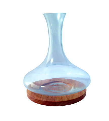LAGUIOLE CARAFE A DECANTER & RUBBER WOOD TRAY