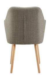 Fauteuil in bruine structuurstof