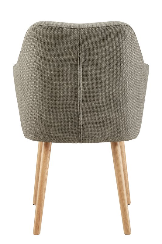 Fauteuil in bruine structuurstof