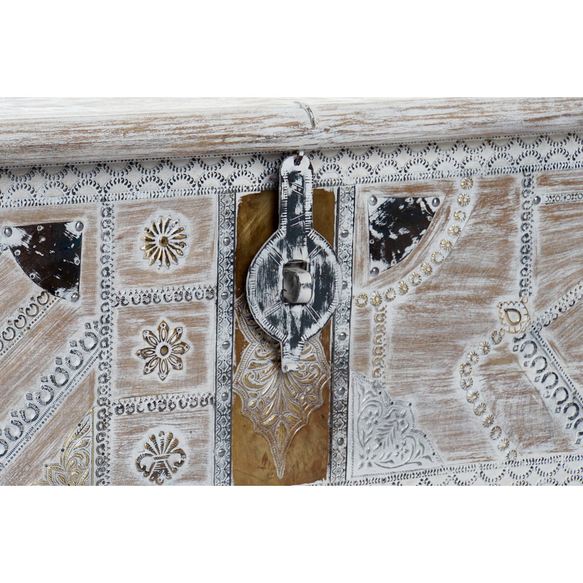 CIOTOLA MANICO OTTONE 146X40X45 RUOTE ANTICHE MB185836