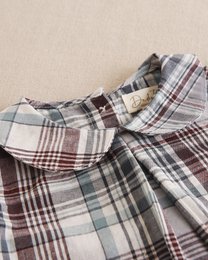 Kariertes Hemd für Jungen mit Seitentasche P81-11604204