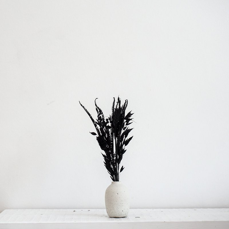 Dried flower bouquet Black Black Mini