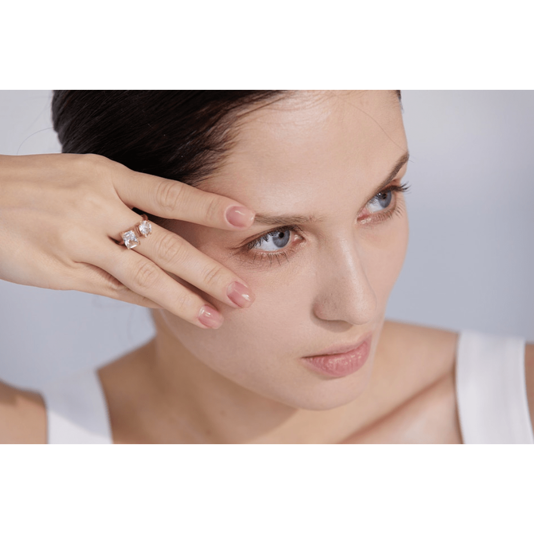 Helena - Pæreformet forlovelsesring vintage