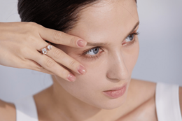 Helena - Pæreformet forlovelsesring vintage