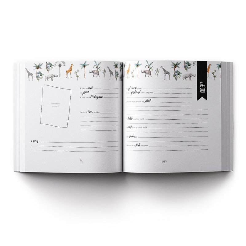 School photo book Jungle - from group 1 to group 8