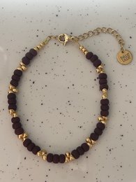 Armbånd drop brunt