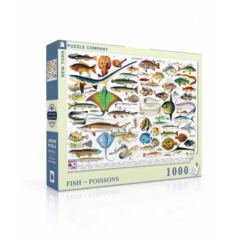 New York Puzzle Company Puzzle Fish ~ Poissons - 1000 pieces
