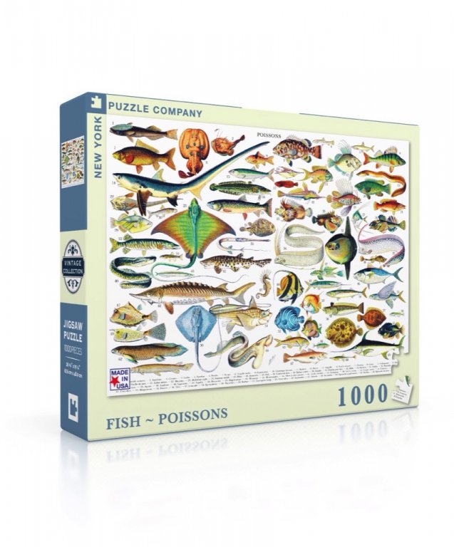 New York Puzzle Company Puzzle Fish ~ Poissons - 1000 pieces