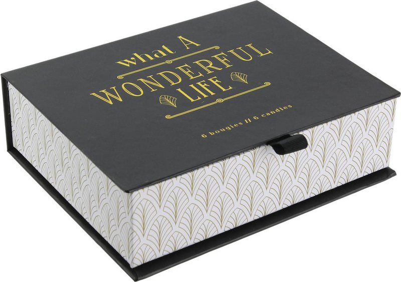 Cadeaubox met 6 Geurkaarsen - Luxe Kaarsen set voor Ontspanning en Sfeer - Luxe Zwarte Geurkaarsen Cadeauset - Zes-delige Kaarsenset - Geschenkset - Cadeau Geschenk - Cadeaupakket - Zwart
