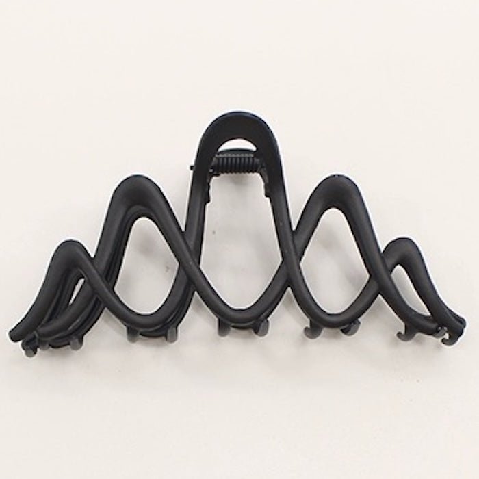 Sculptural Double Wave Large Claw Hair Clip