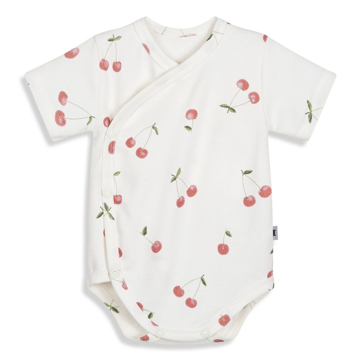 Bodysuit kimono with short sleeves