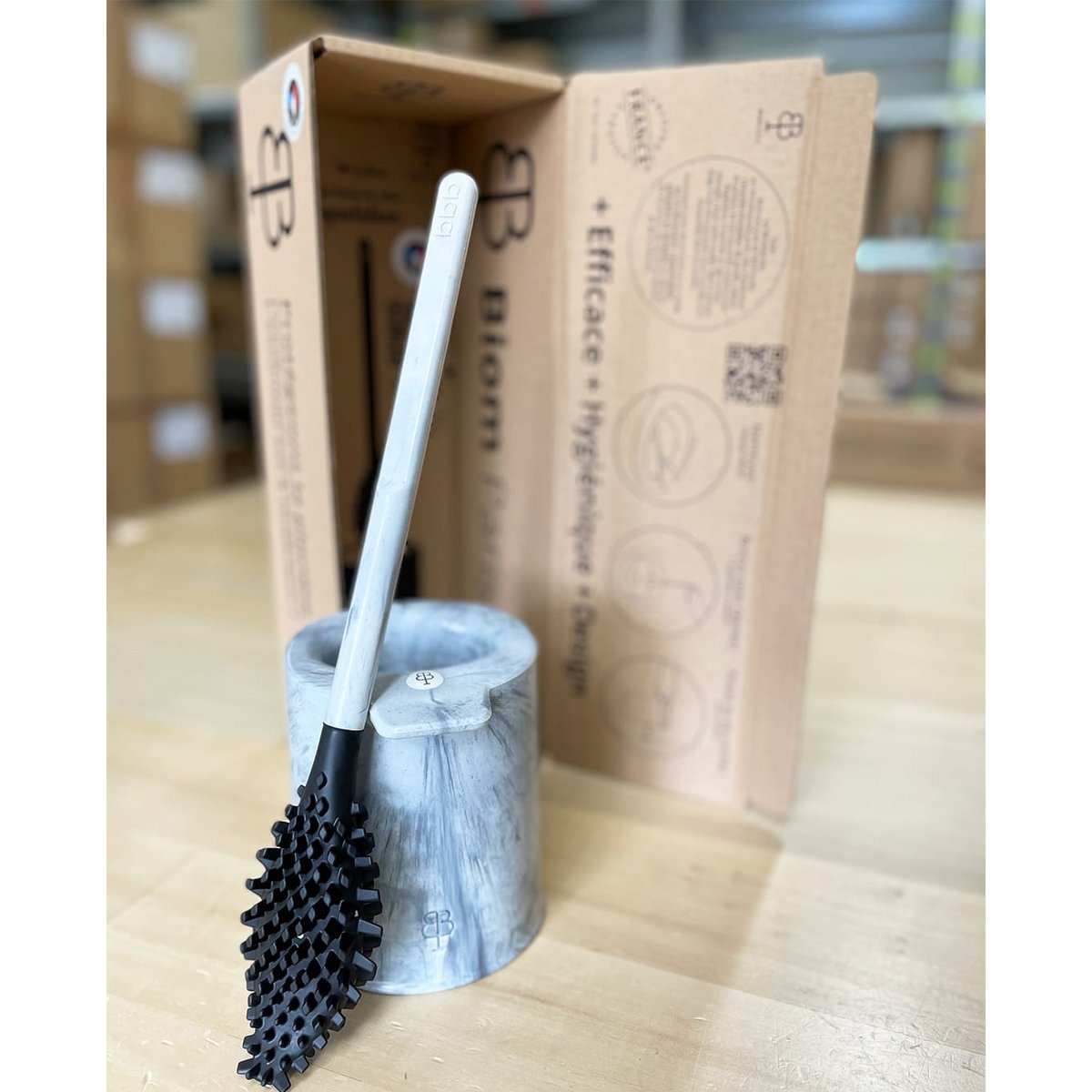 bbb La Brosse WC Bio-sourcées Et Recyclées Gris étoile