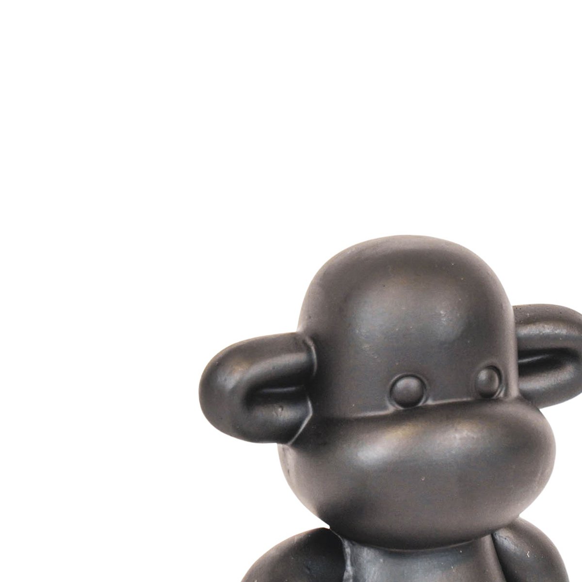 ORNAMENTO - Figura de mono 'The Legend' - Black - 11x7x19cm