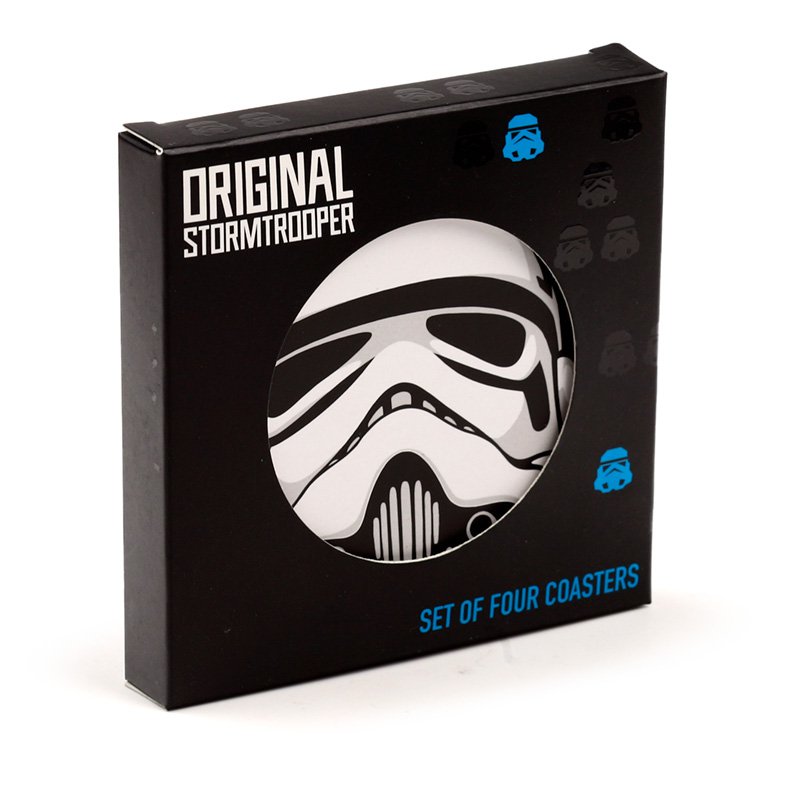 Das Original Stormtrooper-Set mit 4 Korkuntersetzern