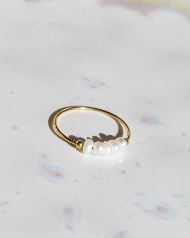 Gurk - Pearl Ring Gold