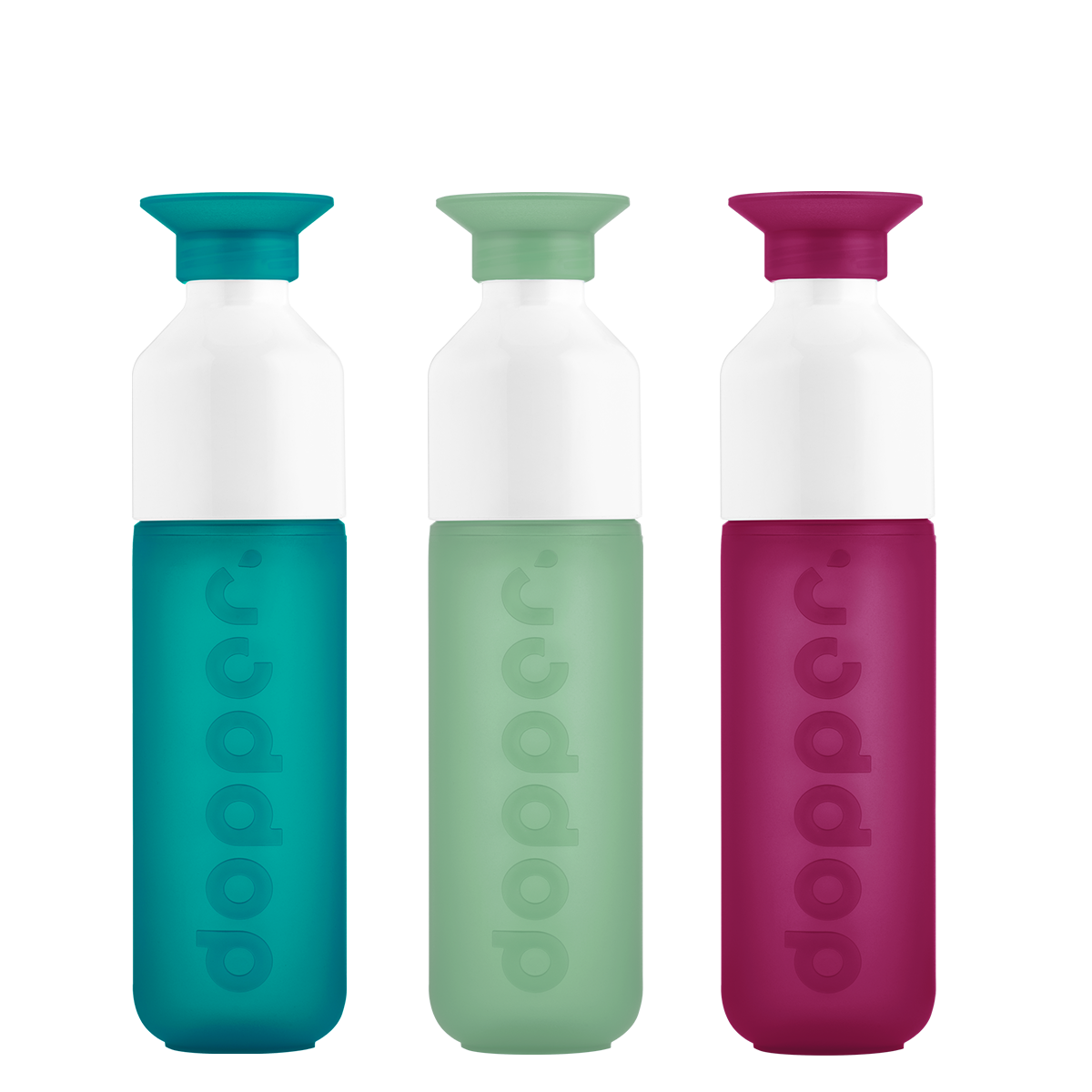 Botella de agua reutilizable Dopper Original - Caja de mezclas de colección Neon Light (4x3 piezas)