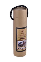 LAGUIOLE SEt de barbecue  RUBBER WOOD BLACK PARTS 5 PCS