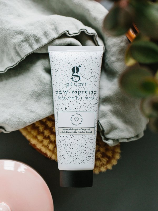 rauwe espresso gezichtsscrub + masker