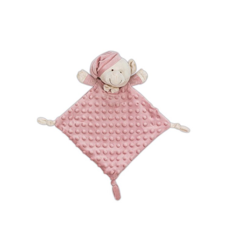 COUVERTURE A BULLES - 80 X 110 - POLAIRE CORAIL + DOUDOU 28X17 - MOD. OSITO - ROSE FONCÉ