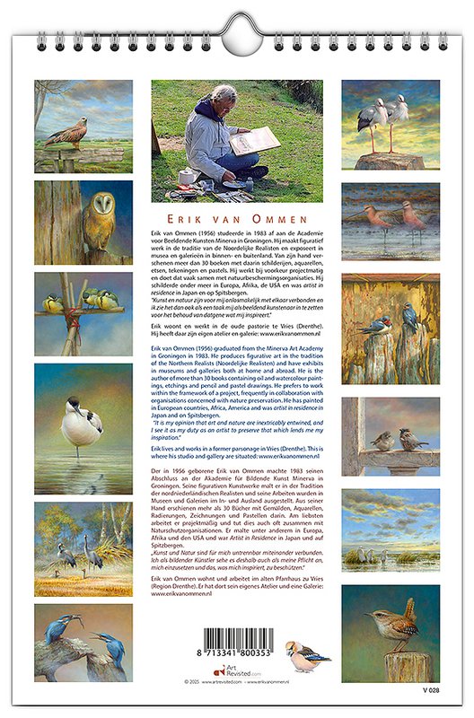 Verjaardagskalender Birds, Erik van Ommen
