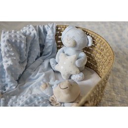 3-TEILIGES SET (PLÜSCHSPIELZEUG+DECKE+DOUDOU) - BLAU