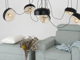 Hängelampe POPO FLAT L 6 - schwarz