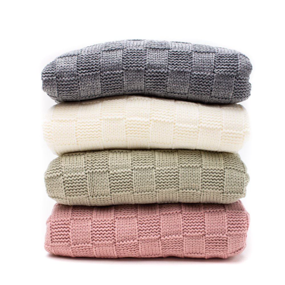 Couverture bébé | PANIER | Blanc
