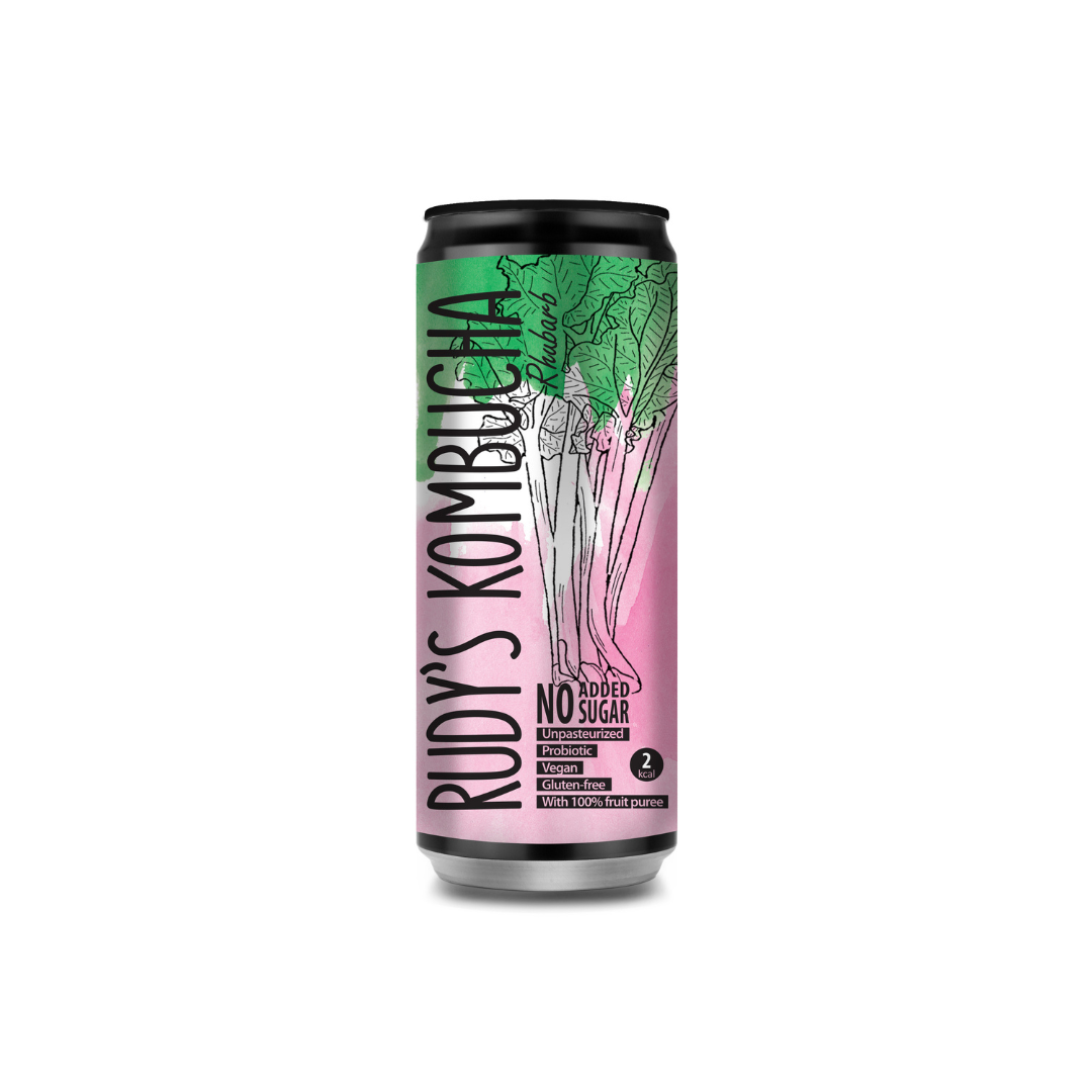 Rudys Real Rabarb Kombucha (24x330ml)