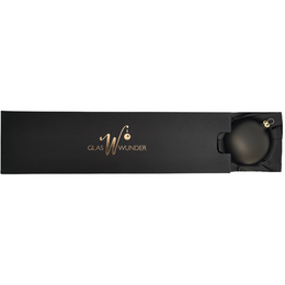 "night" - 8 cm kerstballen mat zwart